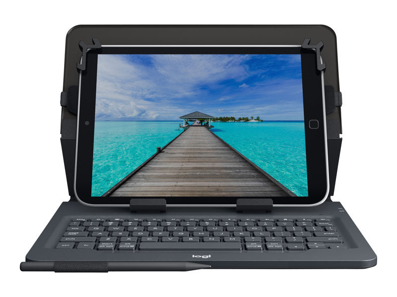 Logitech Universal Folio Funda con Teclado Inalambrico para Tablets de 9" a 10" - Bluetooth 3.0 - Color Negro