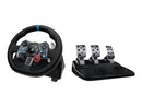 Logitech G29 Driving Force Juego de Volante y Pedales Compatible con PS3, PS4, PS5 y PC - Giro 900º - Efecto Force Feedback - Freno No Lineal - Volante de Aluminio, Cuero y Acero - Pedales Ajustables - Adaptable a Mesa y Soporte