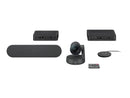 Logitech Rally Kit de Videoconferencias Camara PTZ Ultra HD 4K USB-C 3.0 - Altavoz con Cancelacion de Eco - Microfono con Alcance hasta 4.5m - Hub de Pantalla y Hub de Sobremesa - Mando a Distancia - Color Negro