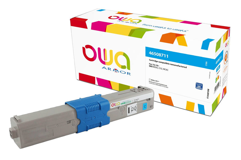 Armor Owa 46508711 Cian Cartucho de Tóner Compatible Premium Oki