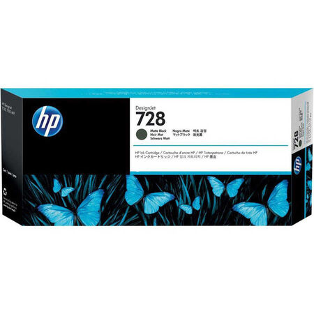 HP 728 Negro Mate Cartucho de Tinta Original - 3WX25A