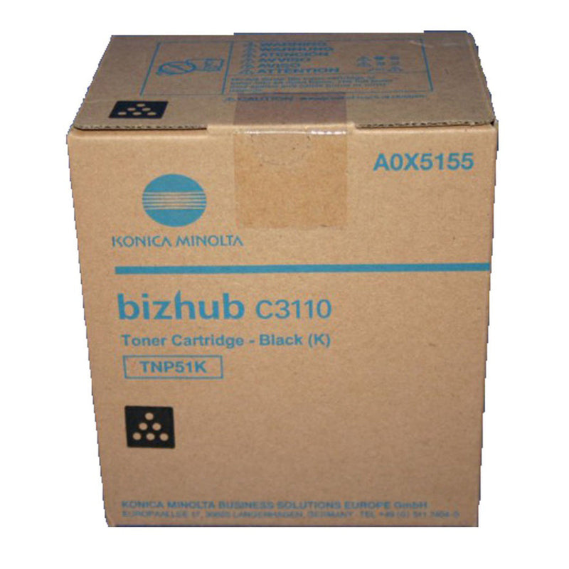 Konica Minolta TNP51 Negro Cartucho de Toner Original - TNP51K/A0X5155