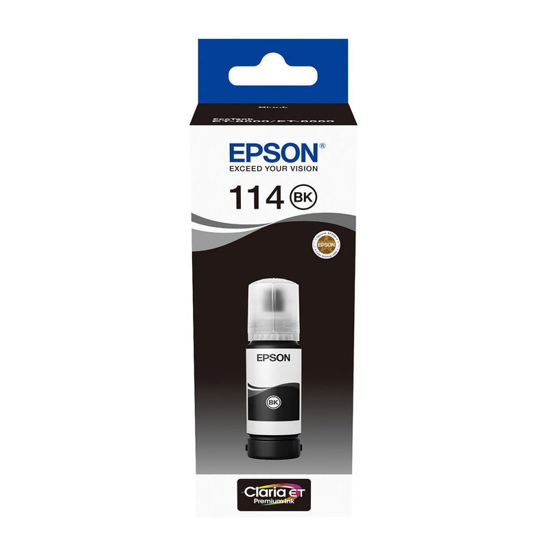 Epson 114 Negro Botella de Tinta Pigmentada Original - C13T07A140