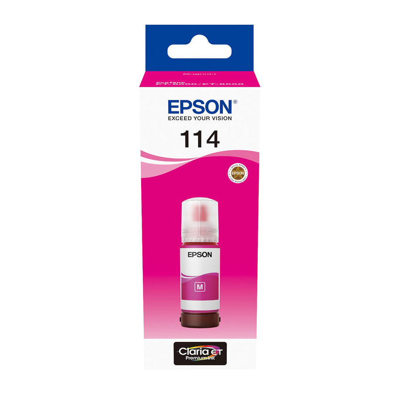 Epson 114 Magenta Botella de Tinta Pigmentada Original - C13T07B340