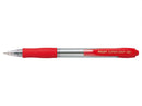 Pilot Bolígrafo super Grip (M) retractil rojo