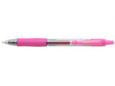 Pilot Boligrafo de Gel G2 Rollerball Retractil - Recargable - Punta de Bola Redonda 0.7mm - Trazo 0.32mm - Grip Ergonomico - Color Rosa (12 unidades)