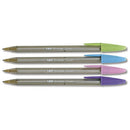 Bic Cristal Fun Boligrafo de Bola - Punta Redonda de 1.6mm - Trazo 0.42mm - Tinta con Base de Aceite - Colores Surtidos (20 unidades)