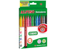 Alpino Pack de 12 Rotuladores Escolares - Punta Fina de 3mm - Superlavables y Brillantes - Ideal para Creatividad y Manualidades - Colores Surtidos
