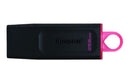 Kingston DataTraveler Exodia Memoria USB 256GB - USB 3.2 Gen 1 - Con Tapa - Enganche para Llavero - Color Negro (Pendrive)