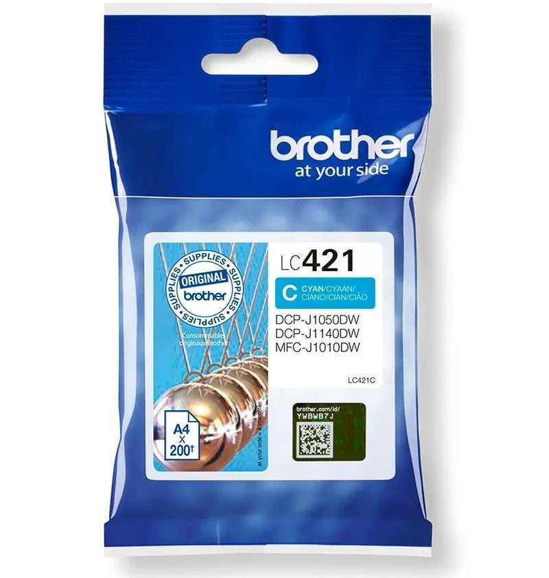 Brother LC421 Cyan Cartucho de Tinta Original - LC421C