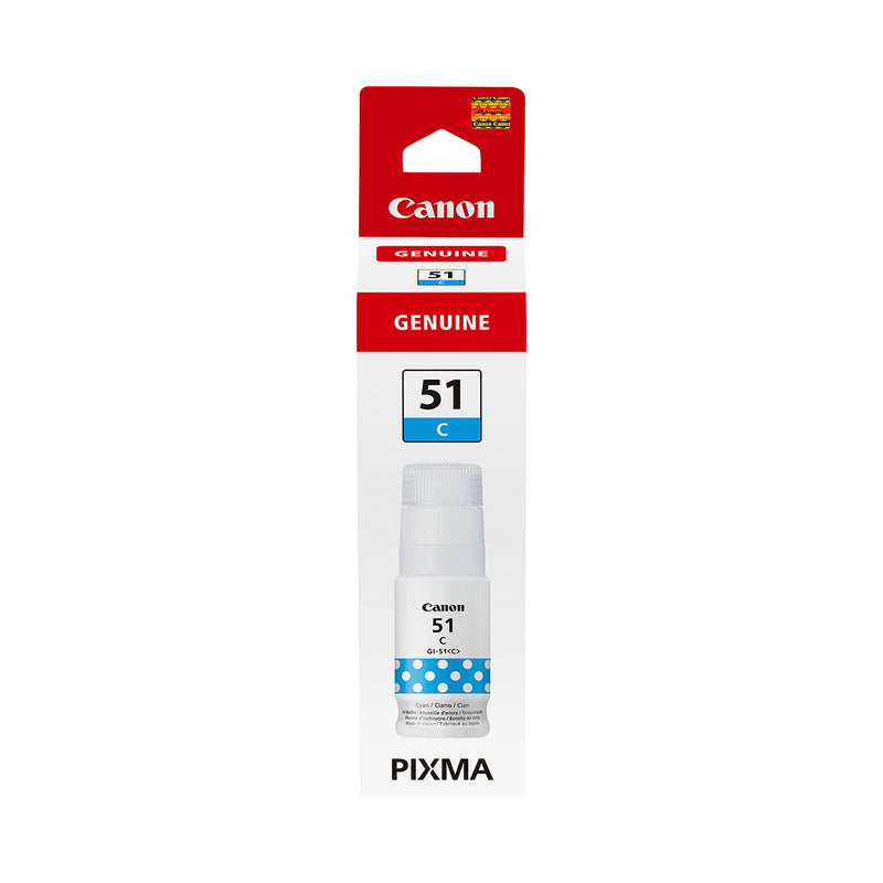 Canon GI51 Cyan Botella de Tinta Original - GI51C/4546C001