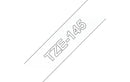 Brother TZe145 Cinta Laminada Generica de Etiquetas - Texto blanco sobre fondo transparente - Ancho 18mm x 8 metros