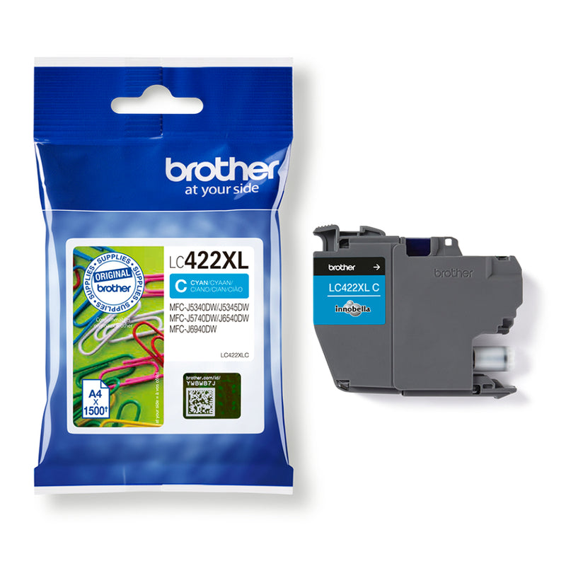 Brother LC422XL Cyan Cartucho de Tinta Original - LC422XLC
