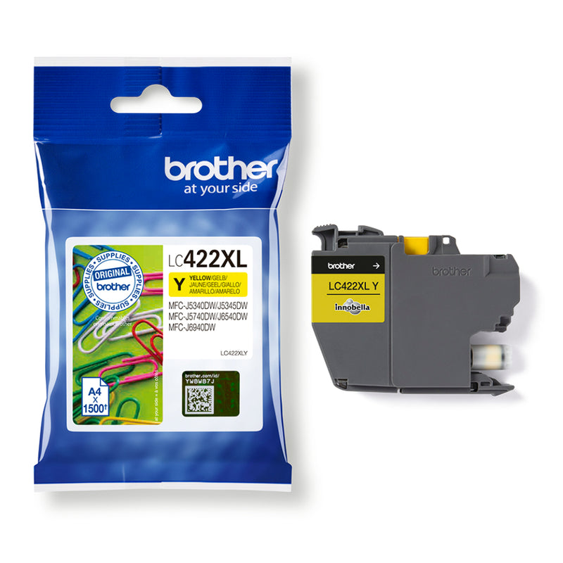 Brother LC422XL Amarillo Cartucho de Tinta Original - LC422XLY