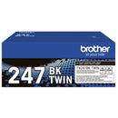 Brother TN247 Negro Pack de 2 Cartuchos de Toner Originales - TN247BKTWIN