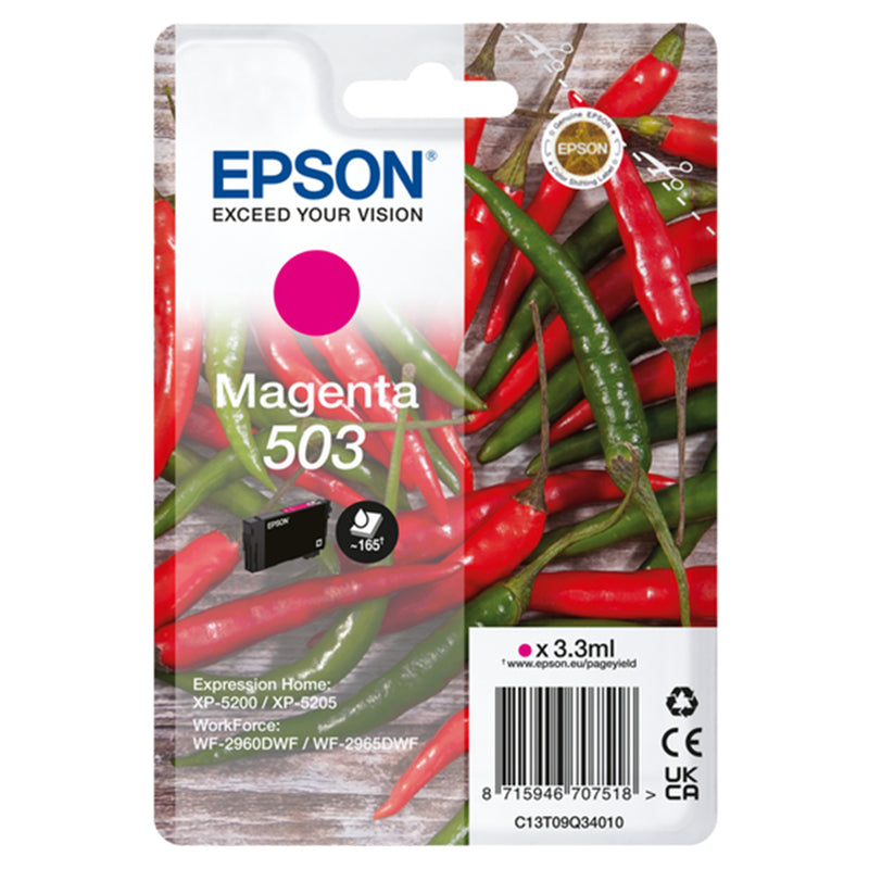 Epson 503 Magenta Cartucho de Tinta Original - C13T09Q34010