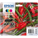 Epson 503XL Pack de 4 Cartuchos de Tinta Originales - C13T09R64010