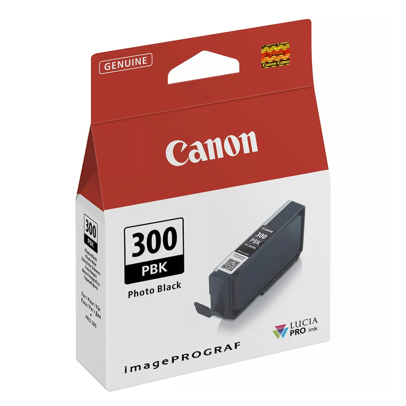 Canon PFI300 Negro Photo Cartucho de Tinta Original - 4193C001/PFI300PBK