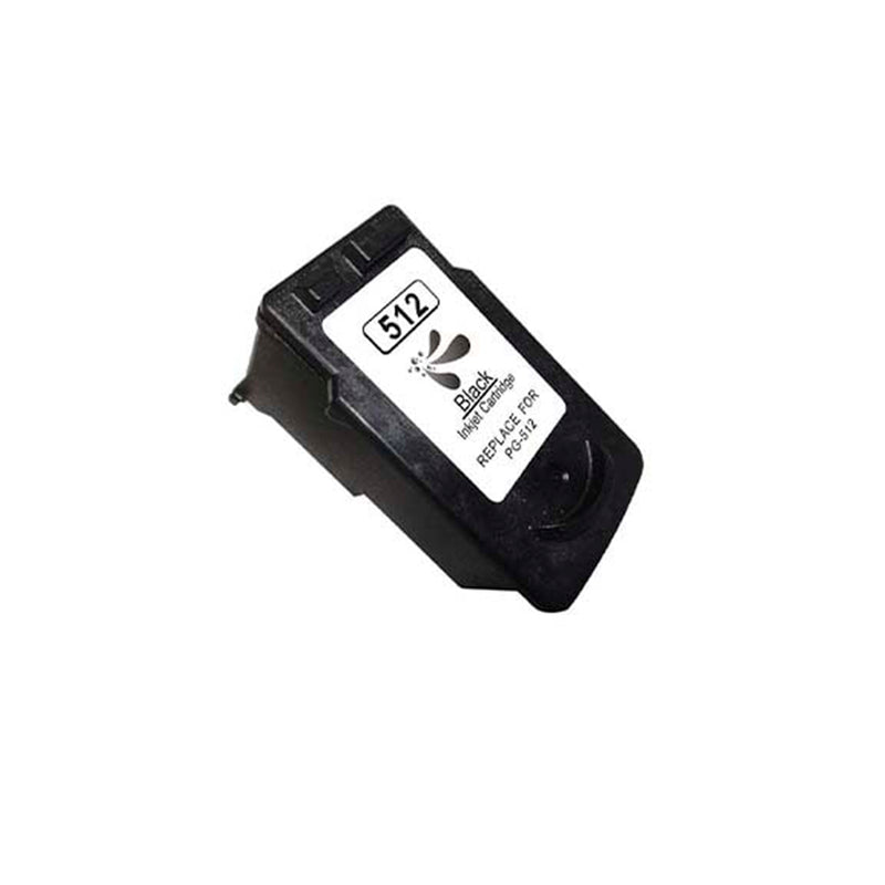 Canon PG512/PG510 Negro Cartucho de Tinta Remanufacturado - Muestra Nivel de Tinta - Reemplaza 2969B001/2970B001