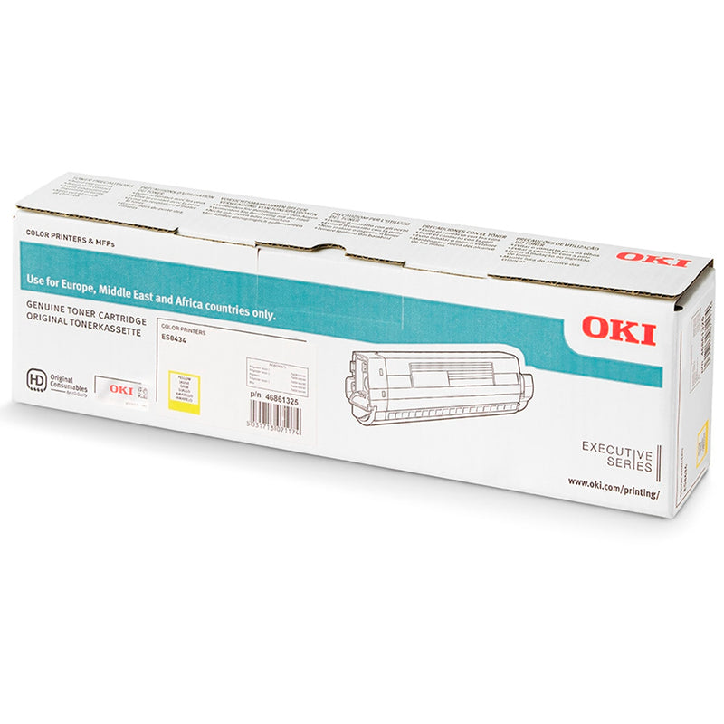 OKI Executive ES8434 Amarillo Cartucho de Toner Original - 46861325