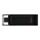 Kingston DataTraveler 70 Memoria USB Tipo C 128GB - USB-C 3.2 Gen 1 - Con Tapa - Color Negro (Pendrive)
