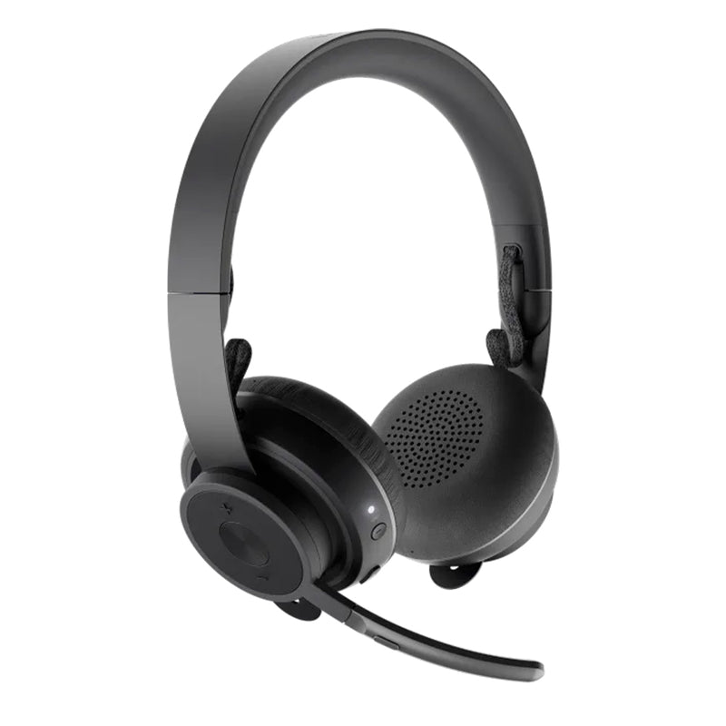 Logitech Zone Wireless MS Teams Auriculares Bluetooth con Microfono - Autonomia hasta 16h - Diadema Ajustable - Almohadillas Acolchadas - Controles en Auricular - Plegables - Color Negro