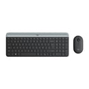 Logitech MK470 Slim Pack Inalambrico USB Teclado 12 Teclas FN + Raton 1000dpi 3 Botones - Ultafinos - Silenciosos - Uso Ambidiestro - Color Negro