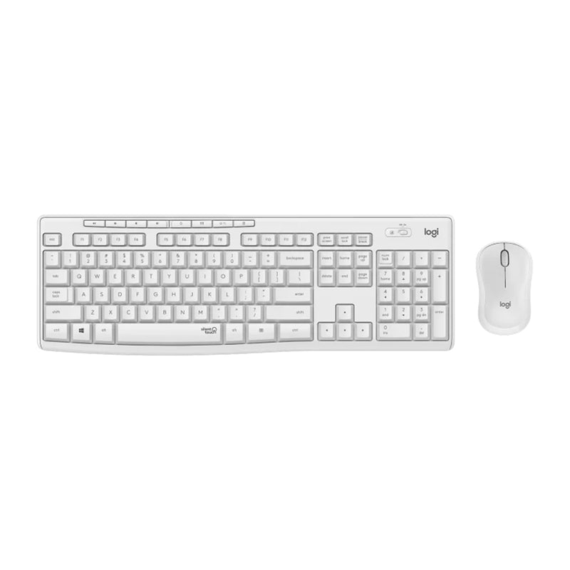 Logitech MK295 Pack Inalambrico Teclado + Raton 1000dpi 3 Botones - Teclas y Botones Silenciosos - Uso Ambidiestro - Color Blanco