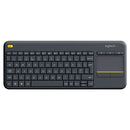 Logitech K400 Plus Teclado Inalambrico Touchpad - PC, TV - Color Negro