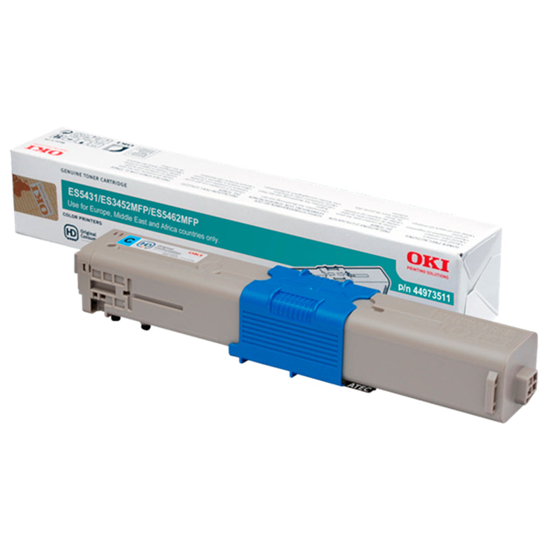 OKI Executive ES3452 MFP/ES5431DN/ES5462 MFP Cyan Cartucho de Toner Original - 44973511