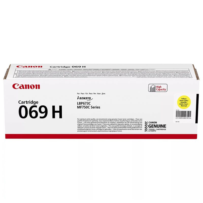 Canon 069H Amarillo Cartucho de Toner Original - 5095C002