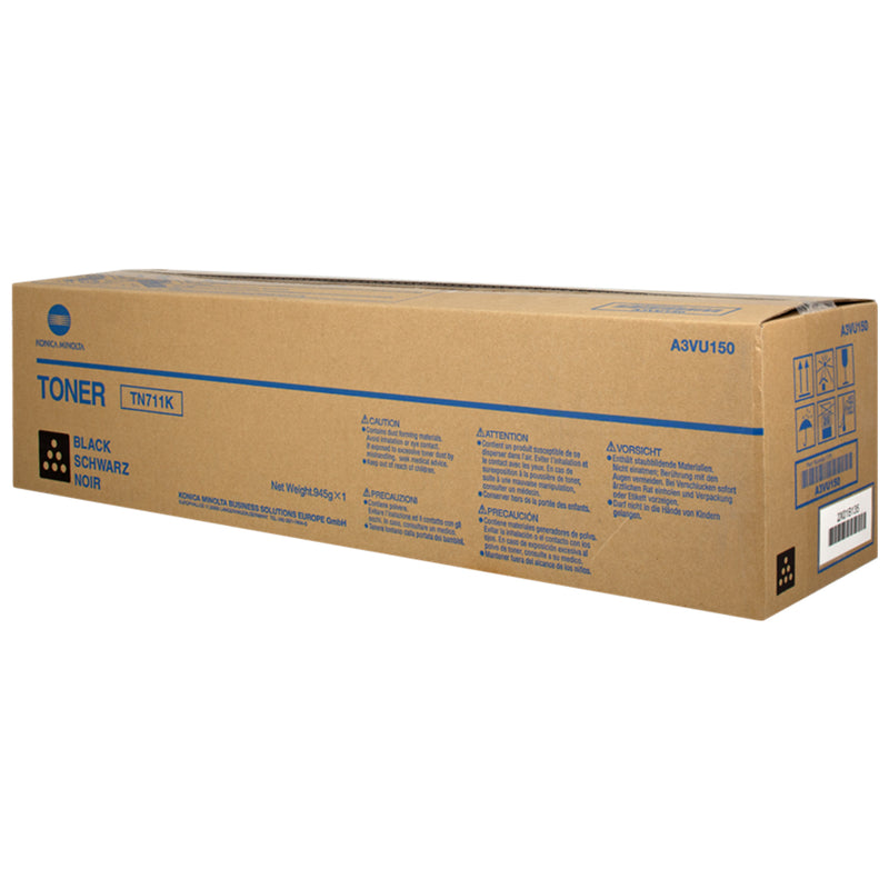 Konica Minolta TN711K   A3VU150 Negro Cartucho de Tóner Original