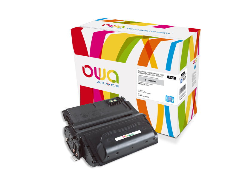 Armor Owa 38A Q1338AXL Negro Cartucho de Tóner Compatible Premium Hp
