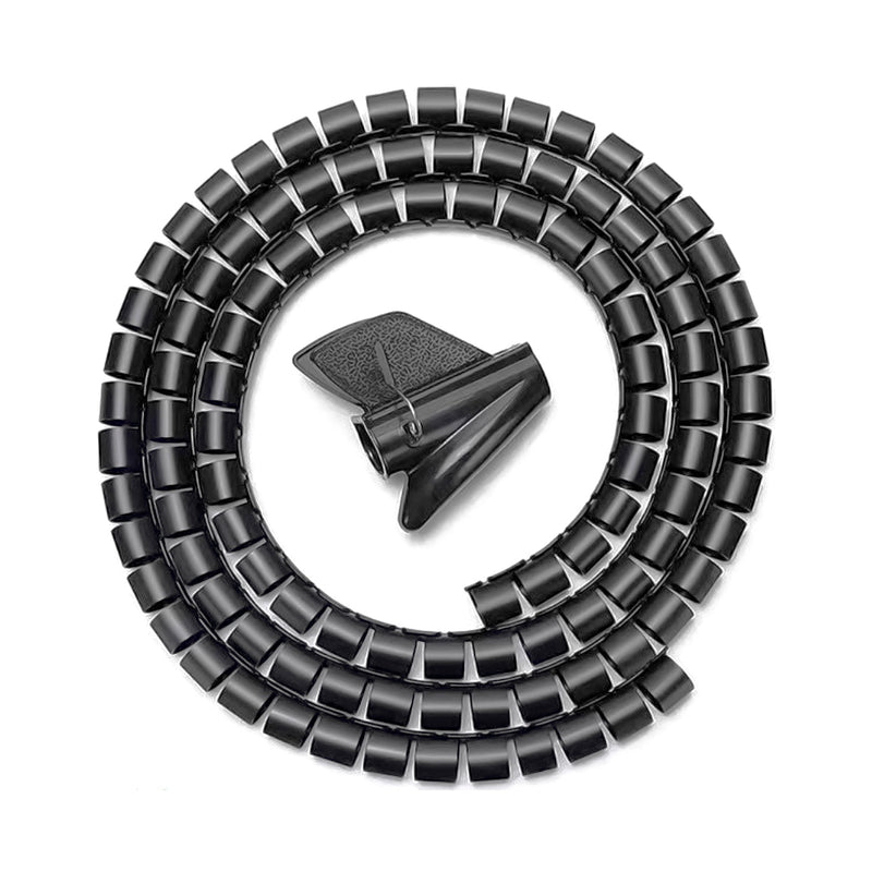 Aisens Organizador De Cable En Espiral 25mm - 1.0m - Color Negro