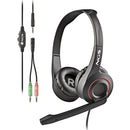 NGS MSX 10 Pro Auriculares con Microfono Plegable - Diadema Ajustable - Almohadillas Acolchadas - Control en Cable - Cable de 1.80m