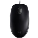Logitech B110 Silent Raton USB 1000dpi - 3 Botones - Silencioso - Uso Ambidiestro - Cable de 1.80m - Color Negro