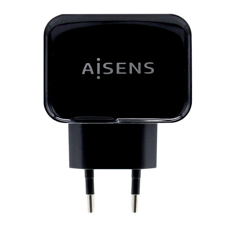 Aisens Cargador USB 17W 5V/3.4A - 2xUSB con Control AI - Color Negro