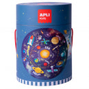 Apli Puzzle Circular del Sistema Solar - Tamaño Ø50 cm - 48 Piezas - 2mm de Grosos