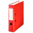 Esselte Archivador de Palanca - Formato A4 - Lomo 75mm - Capacidad para 500 Hojas - Color Rojo