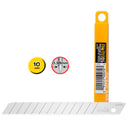 Olfa Pack de 10 Cuchillas de Respuesto para Cutters Olfa - 12 Segmentos - Ancho 9mm