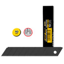 Olfa Pack de 10 Cuchillas de Respuesto Negras para Cutters Olfa - 8 Segmentos - Ancho 18mm