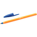 Bic Orange Original Fine Boligrafo de Bola - Punta Redonda de 0.8mm - Trazo de 0.30mm - Tinta con Base de Aceite - Cuerpo Naranja - Color Azul (20 unidades)