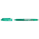 Pilot Frixion Ball Boligrafo de Gel Borrable - Punta de Bola 0.7mm - Trazo 0.4mm - Grip Ergonomico - Color Verde (12 unidades)