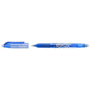 Pilot Frixion Ball Boligrafo de Gel Borrable - Punta de Bola 0.7mm - Trazo 0.4mm - Grip Ergonomico - Color Azul (12 unidades)