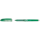 Pilot Frixion Point Boligrafo de Tinta Gel Borrable - Punta de Aguja 0.5mm - Trazo 0.25mm - Grip Ergonomico - Color Verde (12 unidades)