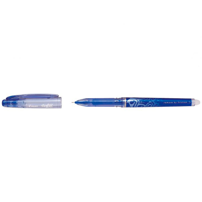 Pilot Boligrafo de gel borrable Frixion Point - Punta fina de aguja 0.5mm - Trazo 0.25mm - Grip ergonomico - Color Azul (Pack de 12 unidades)