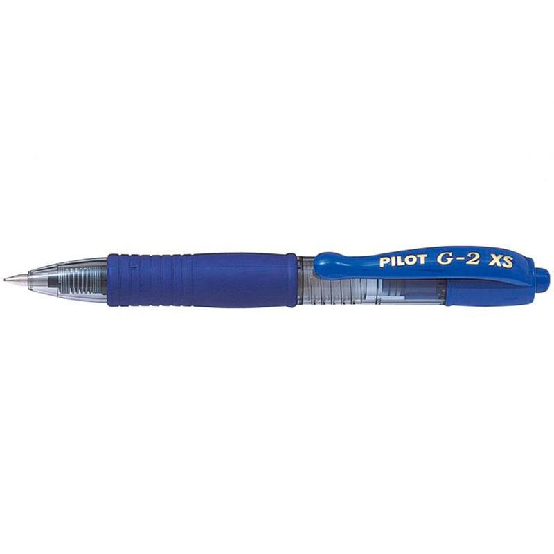 Pilot Boligrafo de Gel G2 Pixie XS Retractil - Punta de Bola Redonda 0.7mm - Trazo 0.32mm - Grip Ergonomico - Color Azul (12 unidades)