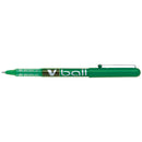 Pilot Boligrafo de tinta liquida V Ball 05 Rollerball - Punta de bola redonda 0.5mm - Trazo 0.3mm - Color Verde (12 unidades)