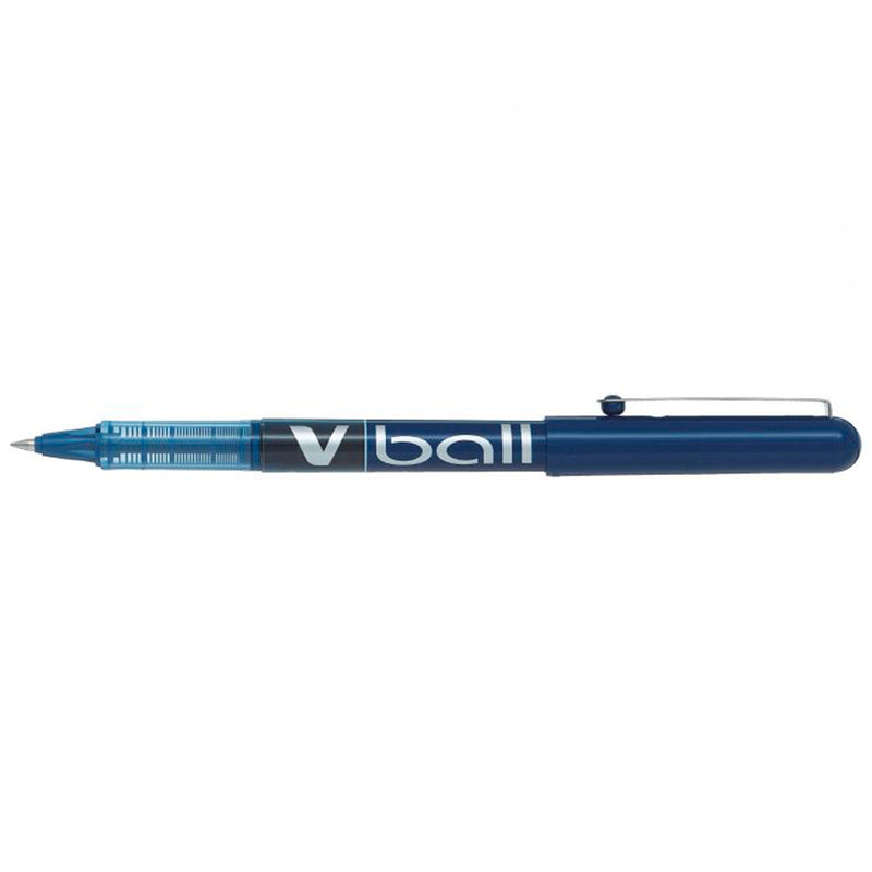Pilot Boligrafo de tinta liquida V Ball 07 Rollerball - Punta de bola redonda 0.7mm - Trazo 0.5mm - Color Azul (Pack de 12 unidades)