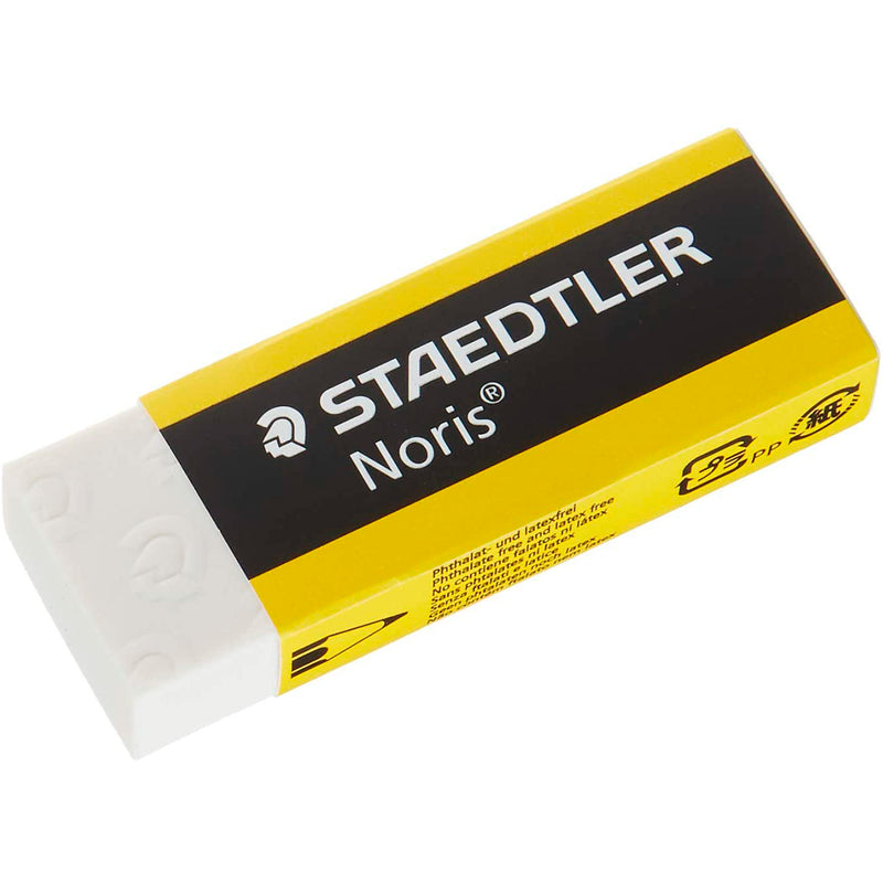 Staedtler Noris 526 N20 Goma de Borrar - Alta Calidad - Minimos Residuos - Color Blanco (20 unidades)